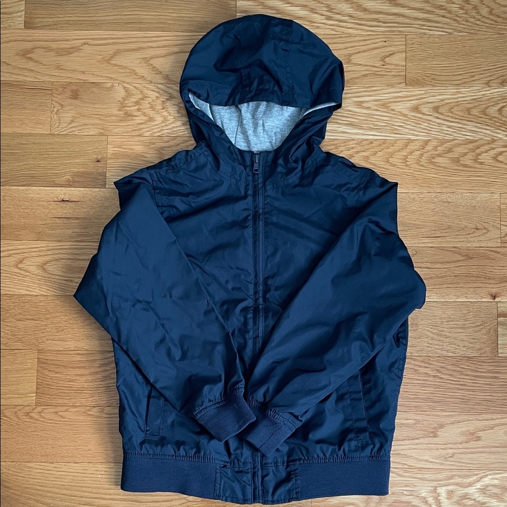 Old Navy Kids Dark Blue Hooded Wind Breaker